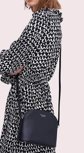 - Kate Spade Medium Dome Crossbody Black - Picture 4 of 5